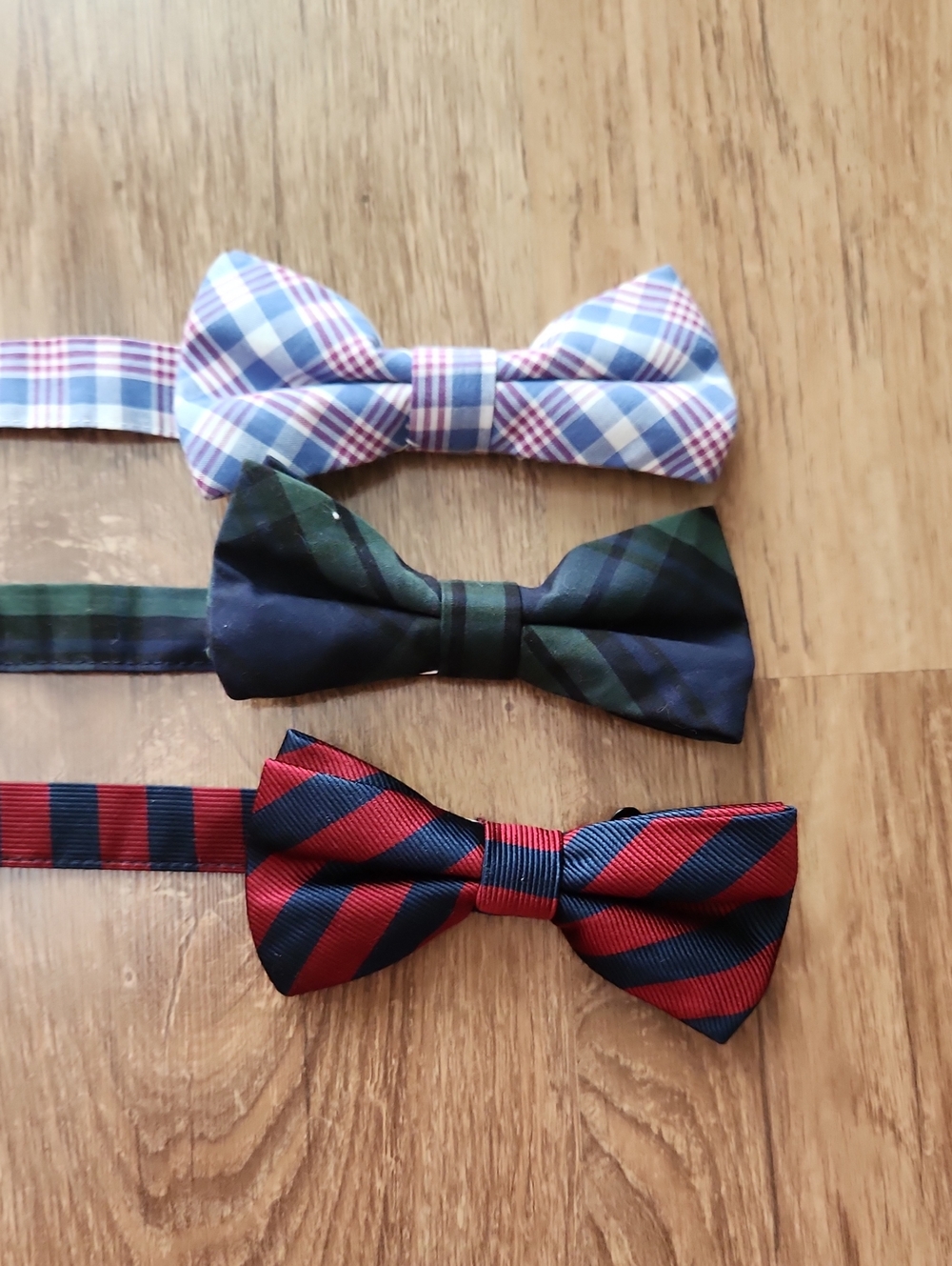 Crewcuts Classic Boys Bow Tie Set - Red, Navy, Green & Blue Plaid